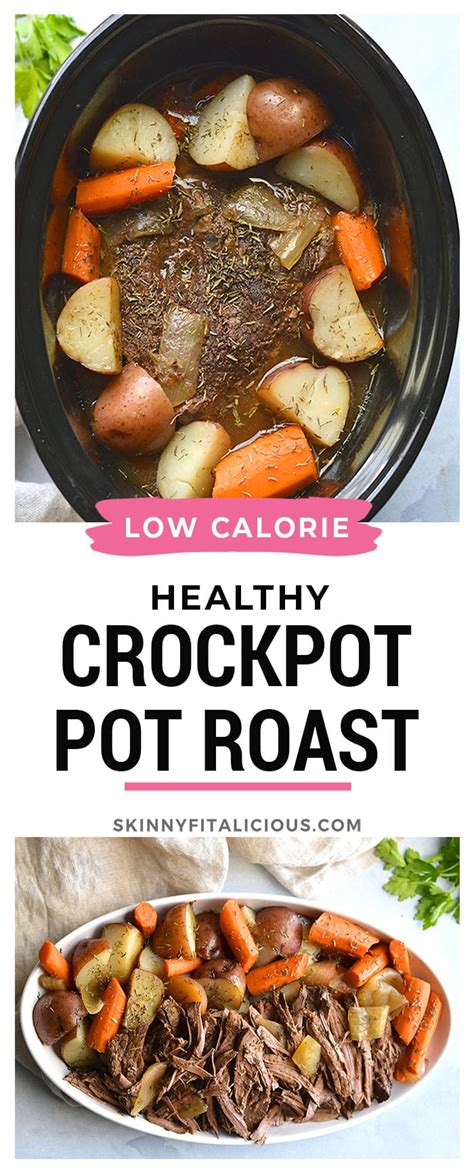 Cook on high for about 2 1/2 to 3 hours or on low for about 5 hours. . Pot roast calories